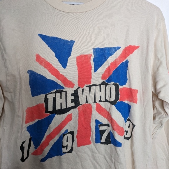 DAYDREAMER The Who 1979 Oversized Long Sleeve Tee NWOT Size XS - Picture 5 of 8